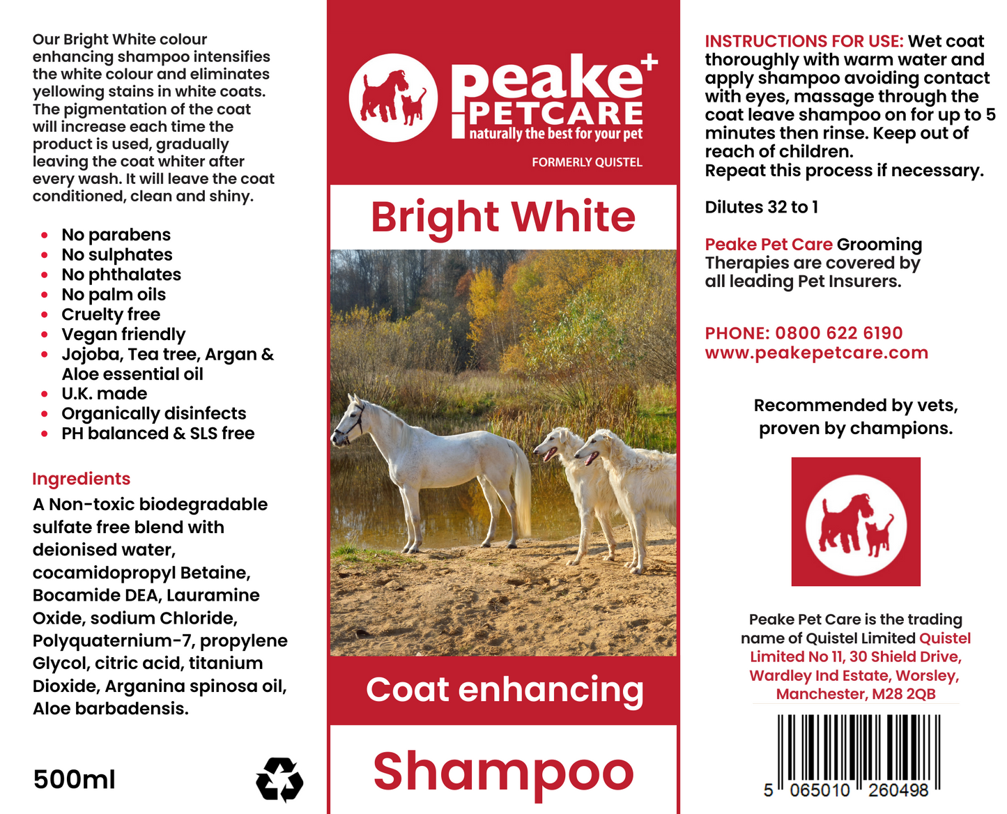 Bright White Coat Enhancing Shampoo - Trade